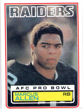 Marcus Allen 1983 Topps Unsigned Card