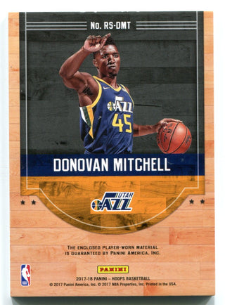 Donovan Mitchell 2017-18 NBA Hoops Rise N Shine Jersey Card #RSDMT (12/15)