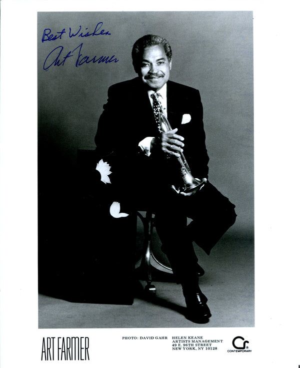 Art Farmer Autographed 8x10 Photo