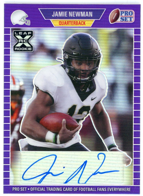 Jamie Newman Autographed 2021 Leaf Pro Set Rookie Card #PA-JN1