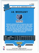 Ja Morant 2019-20 Panini Donruss Rated Rookie Card #202