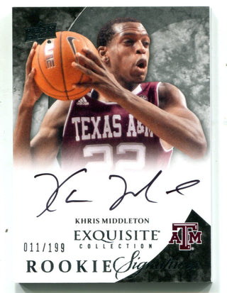 Khris Middleton 2012-13 Upper Deck Exquisite #75 Rookie Signatures /199