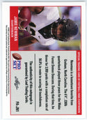 Jamie Newman Autographed 2021 Leaf Pro Set Rookie Card #PA-JN1