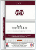 KJ Costello Autographed 2021 Panini National Treasures Collegiate Rookie Patch Card #78