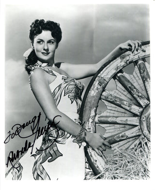 Rhonda Fleming "To Doug" Autographed 8x10 Photo