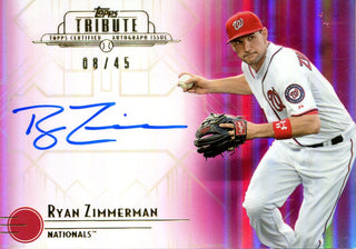 Ryan Zimmerman Autographed Topps Card #8/45