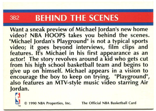 Michael Jordan "Michael Jordan's Playground" NBA Hoops 1990