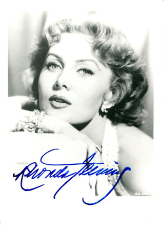 Rhonda Fleming Autographed 5x7 Photo