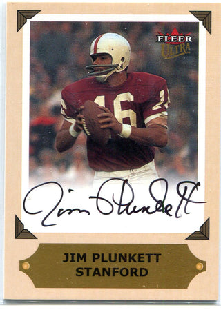 Jim Plunkett 2001 Fleer Ultra Autographed Card