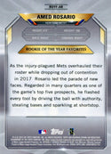 Amed Rosario 2018 Bowman Chrome ROY Favorites Rookie Card