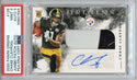 Chase Claypool Autographed 2020 Panini Origins Jumbo Patch Rookie Card #126 (PSA 9/9)