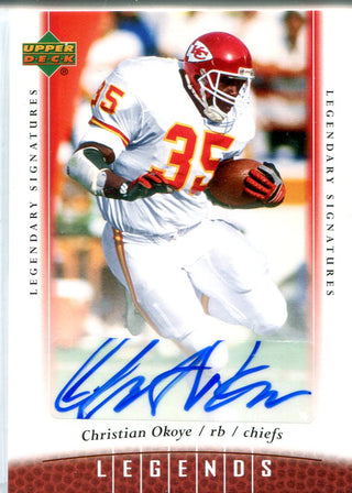 Christian Okoye 2006 Upper Deck Autographed Card
