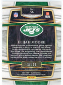 Elijah Moore 2021 Panini Select White Prizm Rookie Card #56