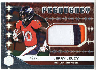 Jerry Jeudy 2020 Panini Elements Frequency Patch Card #FR-6