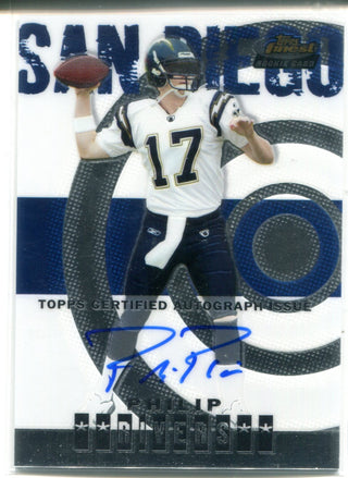 Philip Rivers Autographed 2004 Topps Finest Rookie Card