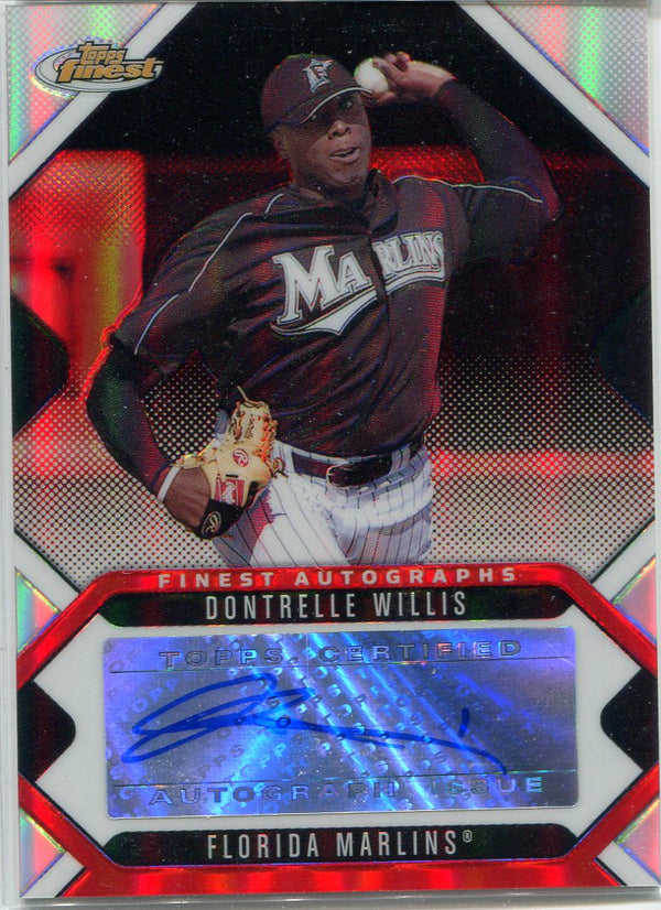 Dontrelle Willis 2006 Topps Finest Autographed Card