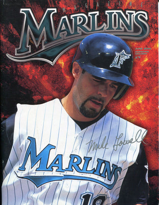 Mike Lowell Autographed Marlins Magazine