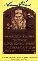 Harmon Killebrew Autographed Hall of Plaque Card (JSA)