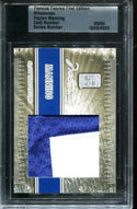 Peyton Manning Famous Fabrics First Edition Milestones Patch Card #5/9
