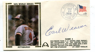 Earl Weaver Pittsburgh World Series October 13,1979 Autographed First Day Cover