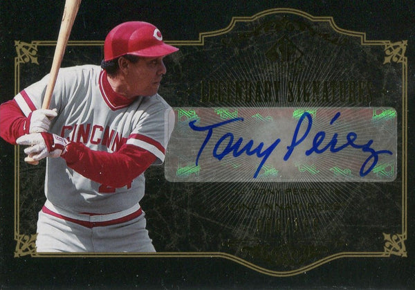 Tony Perez 2007 Upper Deck SP Legendary Cuts Autographed Card