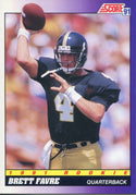 Brett Favre Unsigned 1991 Score Rookie Card