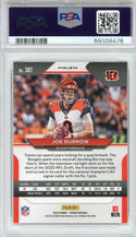 Joe Burrow 2020 Panini Prizm Orange Lazer Prizm Rookie Card #307 (PSA NM-MT 8)