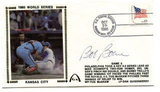 Bob Boone Kansas City World Series October 19, 1980 Autographed First Day Cover