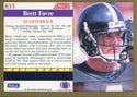 Brett Favre Unsigned 1991 Score Rookie Card Back