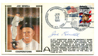 Joe Sowell Cooperstown NY June, 12,1989 Autographed First Day Cover