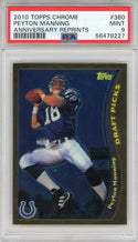 Peyton Manning 2010 Topps Chrome Anniversary Reprints Card #360 (PSA)