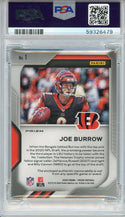 Joe Burrow 2020 Panini Prizm Premier Jerseys Relics Silver Rookie Card #1 (PSA NM-MT 8)