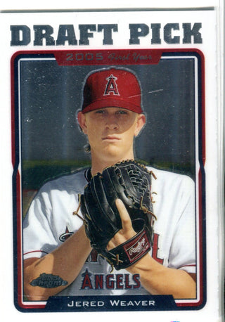 Jered Weaver Topps Chrome 2008 Draft Pick Card