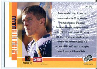Aaron Rodgers 2005 Press Pass Pay Dirt Rookie Card