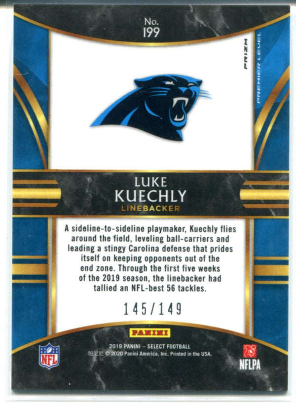 Luke Kuechly 2019 Blue Select Card 145/149
