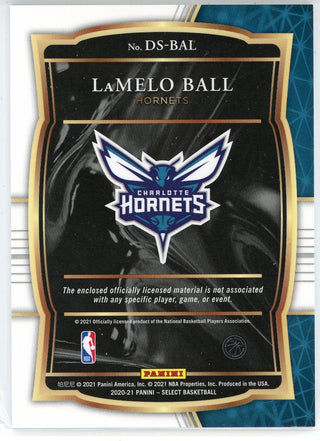 LaMelo Ball 2020-21 Panini Select Rookie Patch Card #DS-BAl