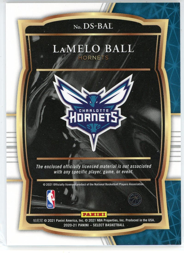 LaMelo Ball 2020-21 Panini Select Rookie Patch Card #DS-BAl