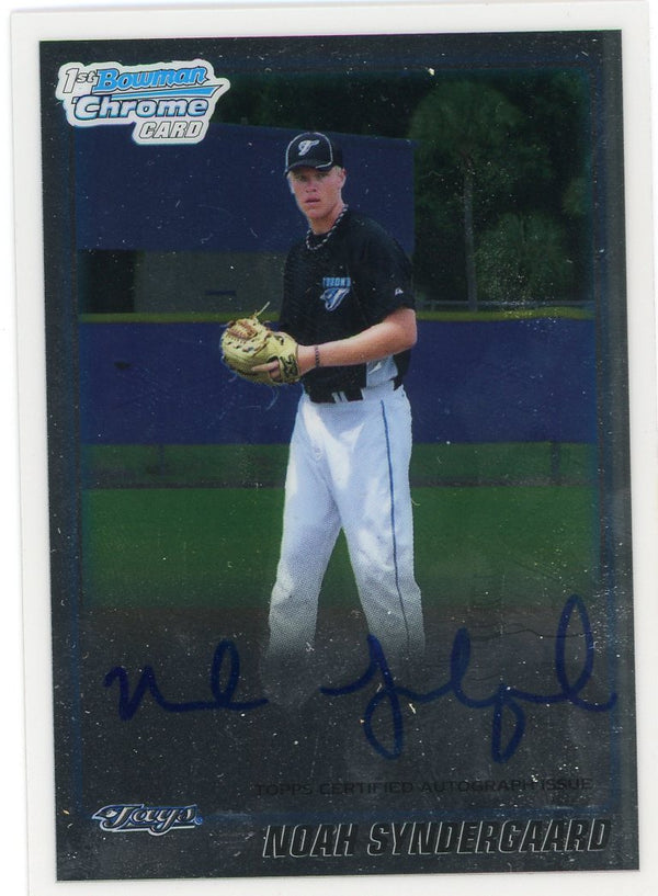 Noah Syndergaard 2010 Bowman Chrome Autographed Rookie Card