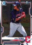 Jose Tena 2021 1st Bowman Chrome Card