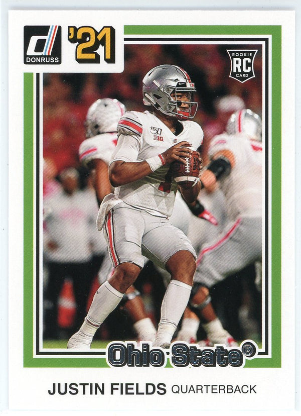 Justin Fields 2021 Panini Chronicles Donruss Draft Picks Rookie Card #33