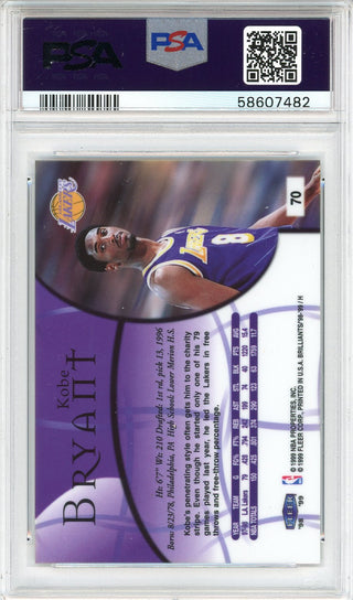 Kobe Bryant 1998 Fleer Brilliants Card #70 (PSA Mint 9)