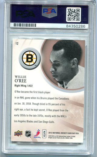 Willie O`Ree 2012 Upper Deck American Icons #12 (PSA Auto)