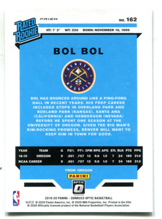Bol Bol 2019-20 Donruss Rated Rookie Silver Wave #162