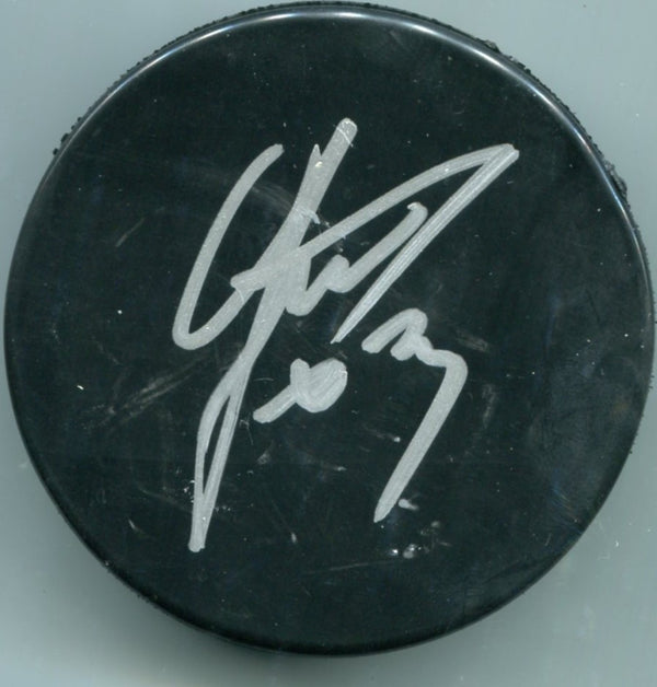 Radko Gudas Autographed Black Hockey Puck (JSA)