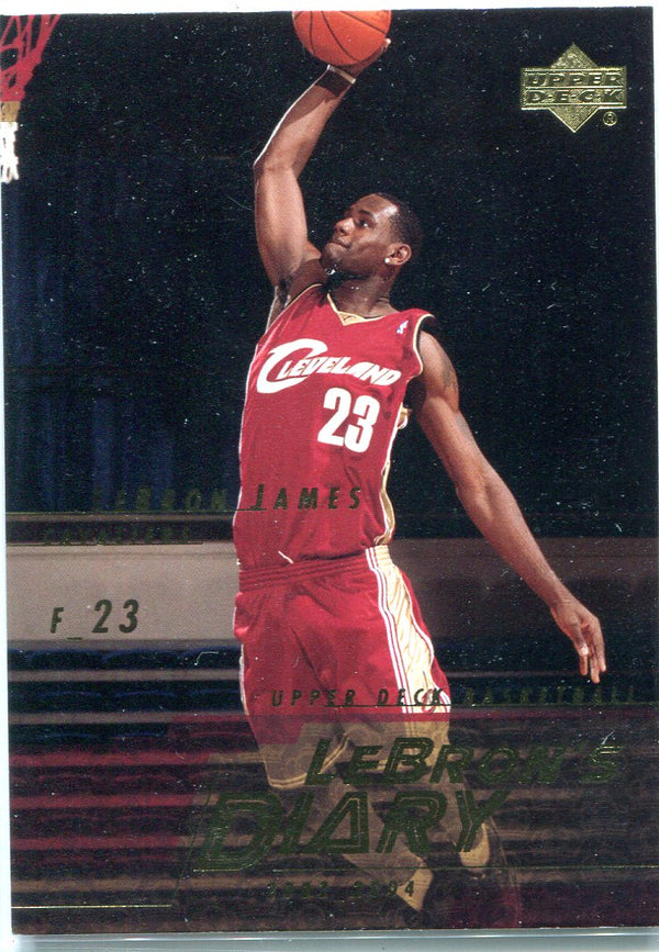 LeBron James 2003 Upper Deck LeBron`s Diary #LJ15 Unsigned Card