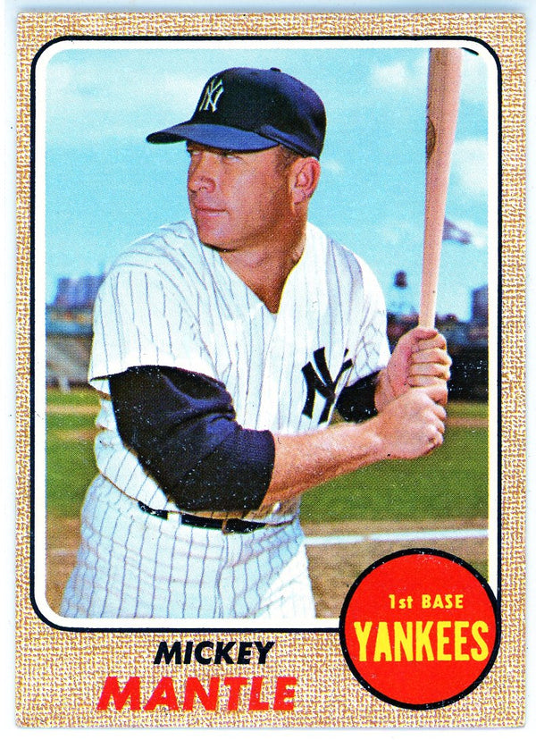 Mickey Mantle 1968 Topps Card #280