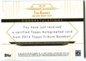 Tim Raines 2014 Topps Tribute Autographed Card #86/99