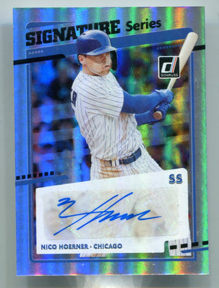 Nico Hoerner 2020 Panini Donruss Signature Series #SSNH Auto Card