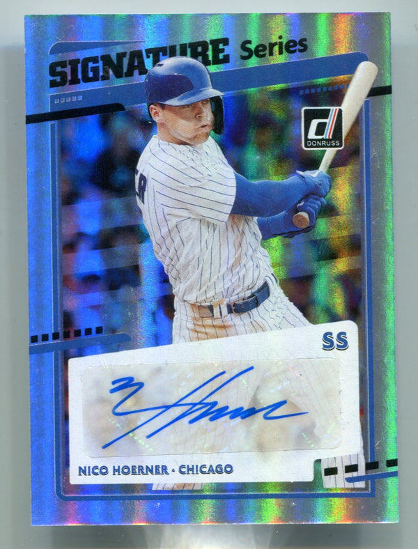 Nico Hoerner 2020 Panini Donruss Signature Series #SSNH Auto Card