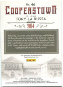 Tony La Russa 2015 Panini Cooperstown Autographed Card